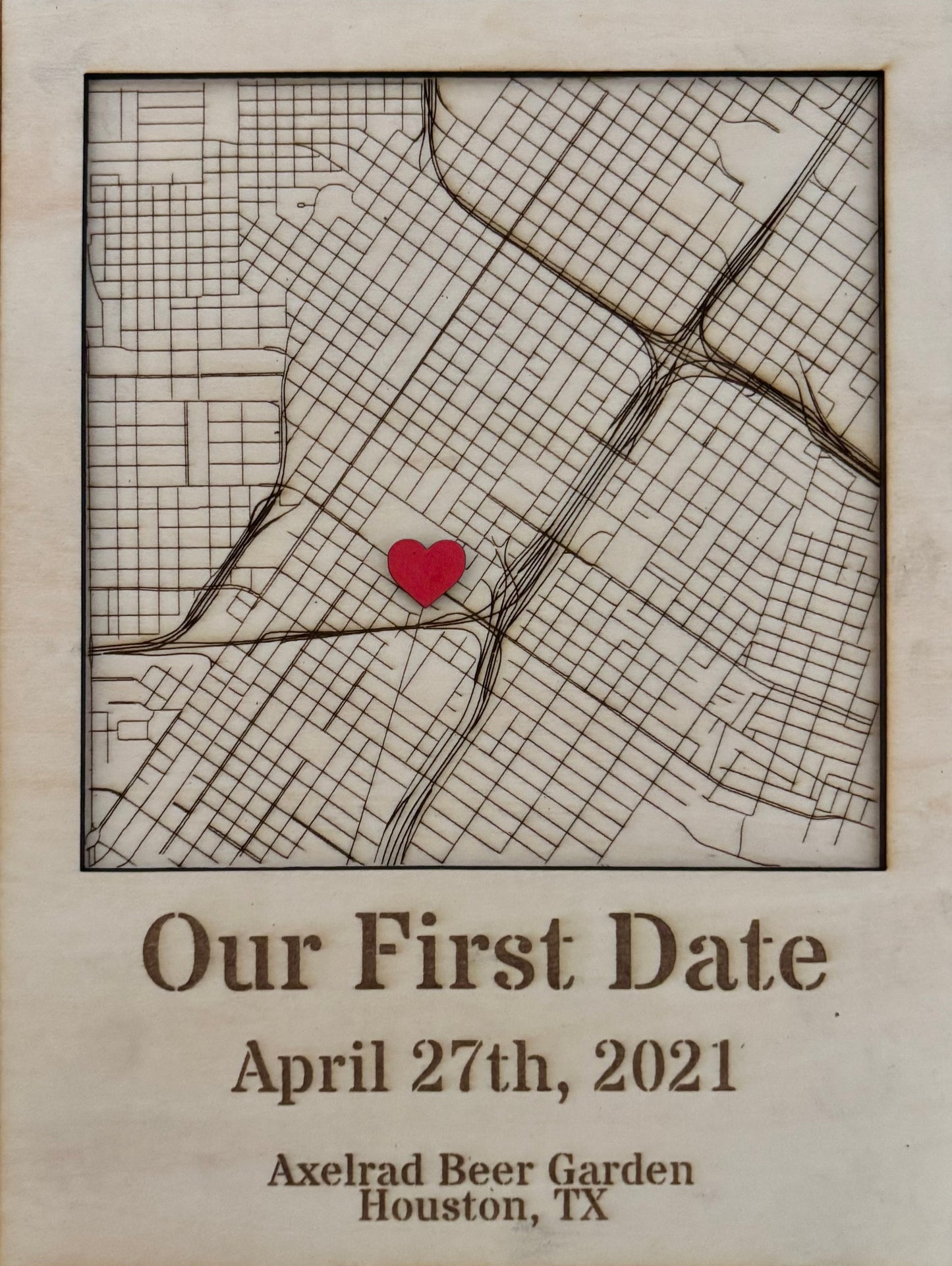 Our First Date Plaque