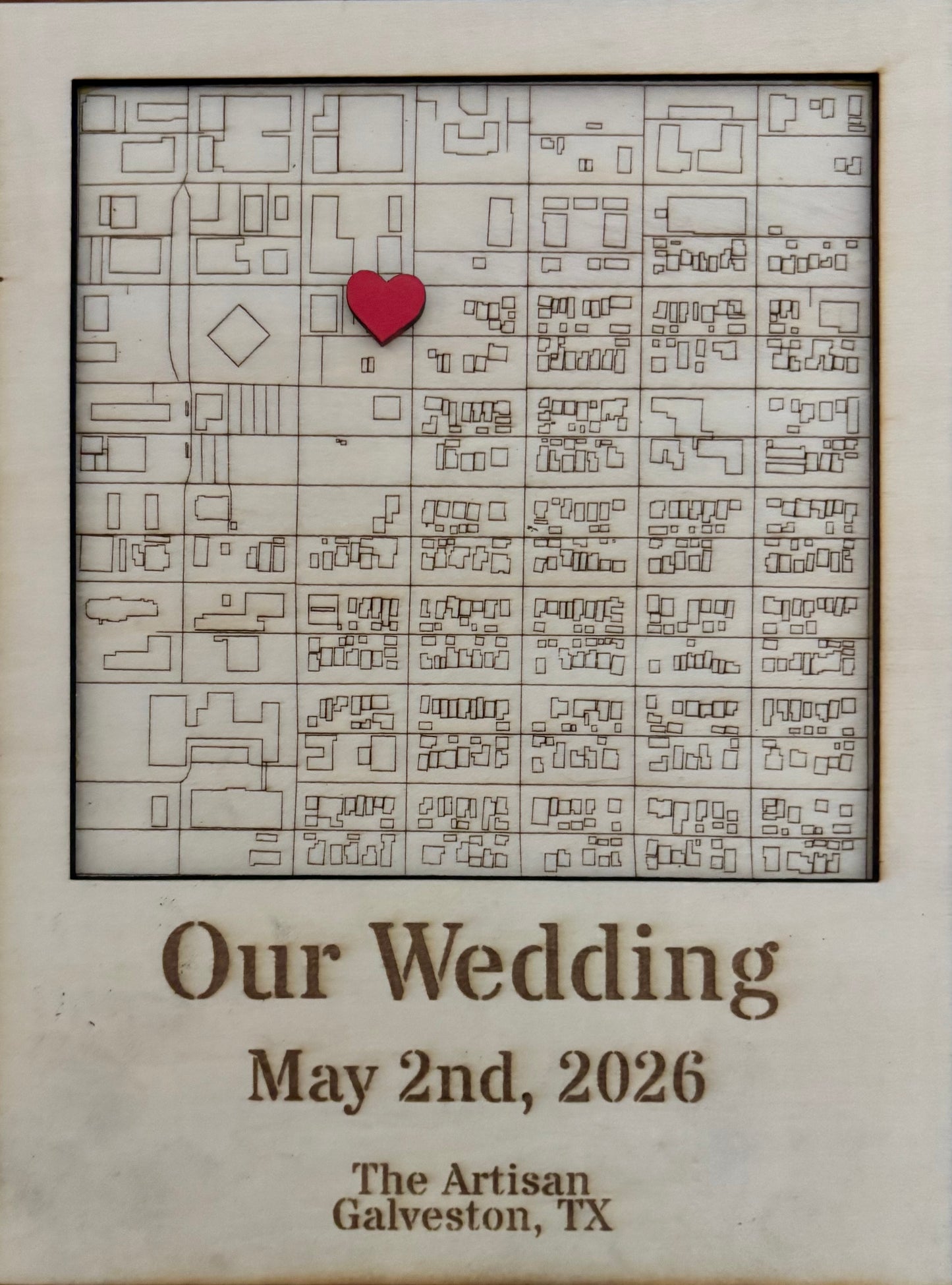 Our Wedding Plaque